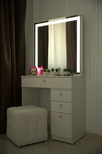 Столик гримерный с выдвижным комодом и светодиодным зеркалом